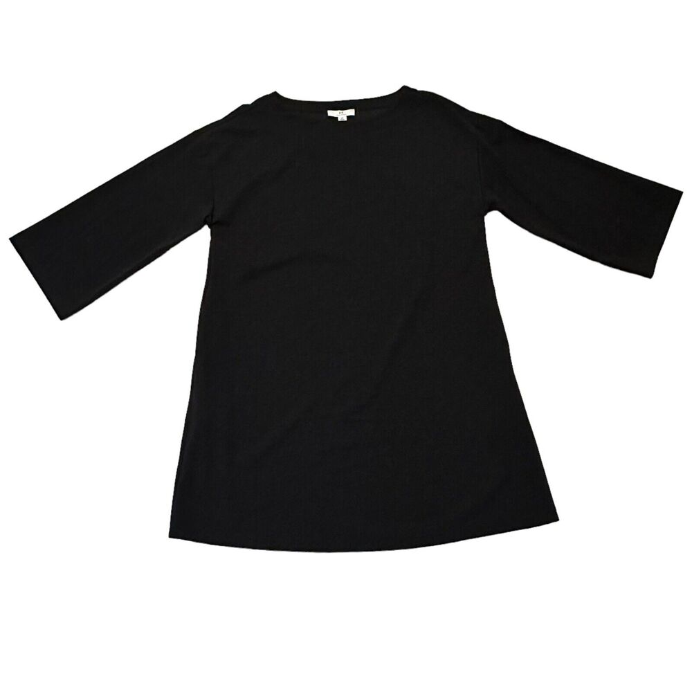 H by Halston Elegant Black Long Sleeve Dress